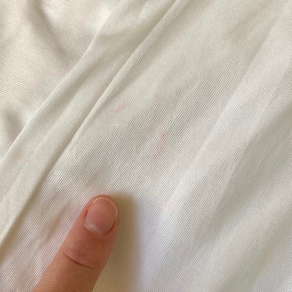 Women’s size XS Blousology white flowy tiered skirt with black polka dots - Picture 8 of 9